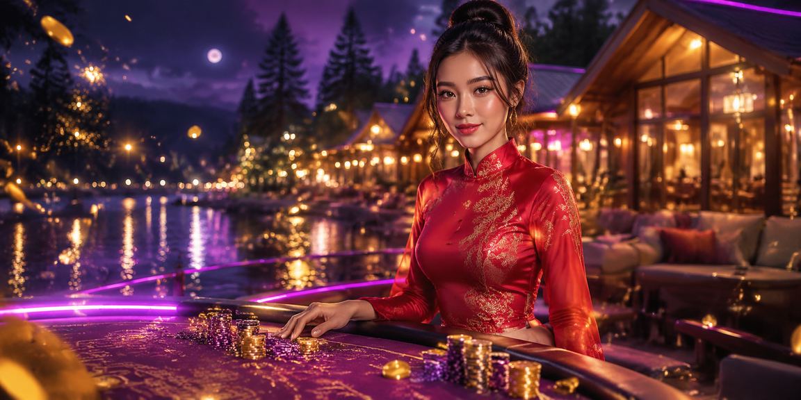 Cô gái mặc áo dài tại Đà Lạt trải nghiệm casino betting trực tuyến