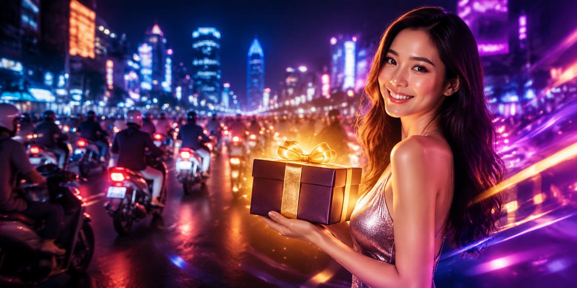 Không khí cá cược casino sôi động ban đêm tại TP.HCM với ánh đèn neon
