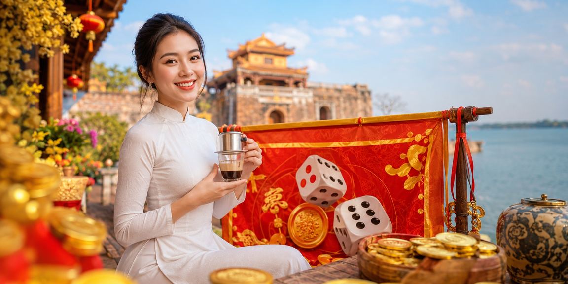 Người dùng tại Huế chơi tài xỉu trực tuyến và xem ưu đãi khuyến mãi trong quán cà phê