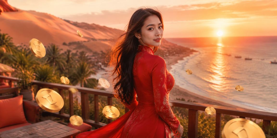 Người dùng tại Mũi Né nhận hoàn tiền với áo dài truyền thống Việt Nam
