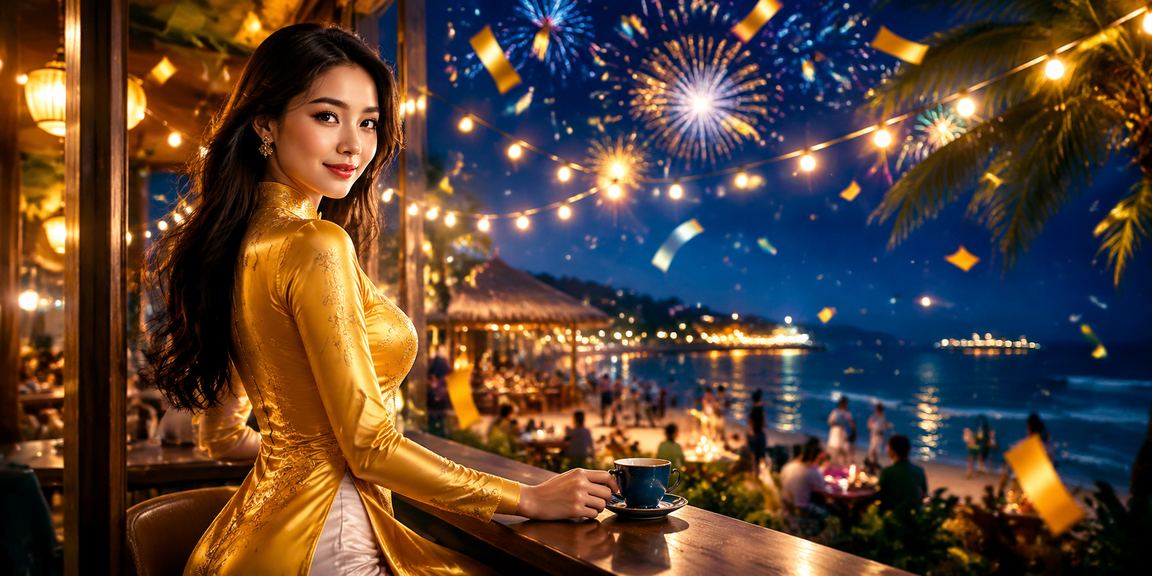 Người dùng tại Phú Quốc sử dụng mã voucher casino trên điện thoại bên biển
